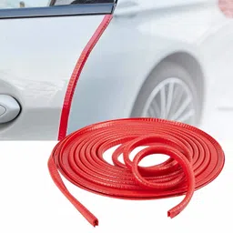 auto mt RED Car Door Beading Trim Rubber Strip Seal Protector 16ft/5m Door Edge Guard Turbo Charger-picture-14