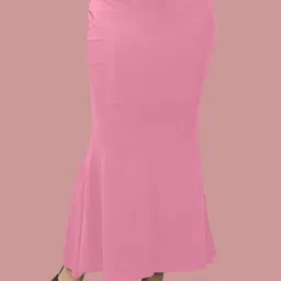Ozberk Creation K.MT._Fish_Light Pink_S_Saree Shapewear shapewear petticoat For Women Lycra Blend Petticoat image 4