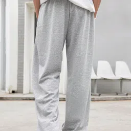 dockstreet Men Striped Grey Track Pants image 2
