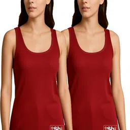 shaym hosiery Women Maroon Camisole-picture-27