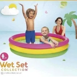 tiny tales 5 ft PVC Inflatable Sunset Glow Inflatable Kiddie Swimming Pool Inflatable Swimming Pool-picture-18