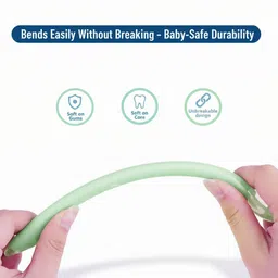 cuddlino Baby Silicone Feeding Spoon | Soft Spoon for Newborns - Silicon image 3