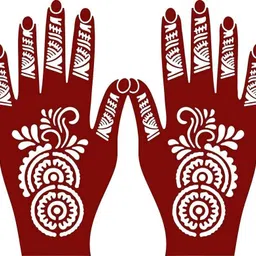 bittu creation MENDI_F135 MENDI_F135 Hand Mehndi Stencil Stencil image 1