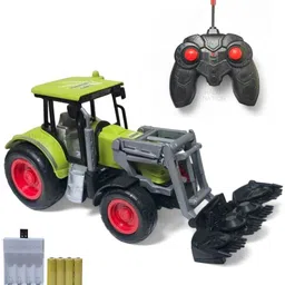 halo nation Remote Control Tractor RC Farm Tractor Harvestor Truck with Charger & Battery image 1