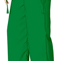 anti wrinkle designer Pack of 4 Women Loose Fit Multicolor Crepe Trousers image 3