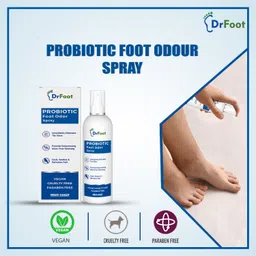 Dr Foot Probiotic Foot Odor Spray Helps to remove Feet Worst Odors - 100ml (Pack of 2) Odour Control image 2