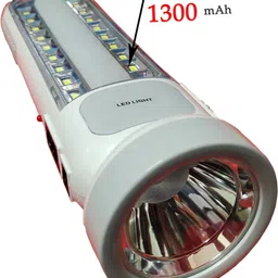 shoptric 1000 Meter Long Range laser LED Flashlight With 18 SMD LED As Side Light A Portable Hand Lamp With Solar Panel Charge Port 1300 mAh For Home Outdoor Picnic Hiking Industrial & Agriculture Purpose 10 hrs Torch Emergency Light-picture-28