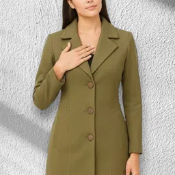 pepzoo Women Solid Double Breasted Casual Blazer-picture-20