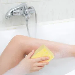 first beauty Super Soft Bath Sponge for Gentle Cleaning & Dead Skin Removal (Pack of 2) image 4