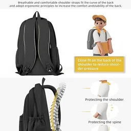 flamebird Medium 28 L Laptop Backpack 3 Compartment Premium Quality, for upto 15.6 inch with internal organiser image 2