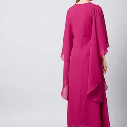athena Women Gown Pink Maxi/Full Length Dress image 2