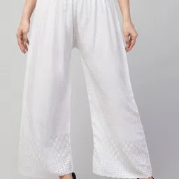 unifystyle Women Straight Fit Maroon Viscose Rayon Trousers-picture-13