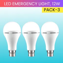 sacro 12W Rechargeable Inverter LED Bulb with Upto 4H.Power Cut Lighting Pack of_3Z351 4 hrs Bulb Emergency Light-picture-20