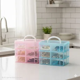 maxtid Containers Kitchen Rack 6 Layer Organizer for Tech Accessories Plastic image 1