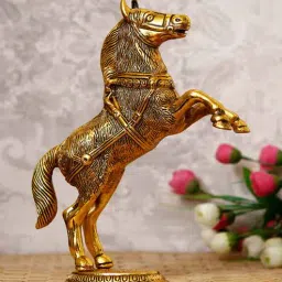 ecraftindia Jumping Horse Metal Figurine-picture-24