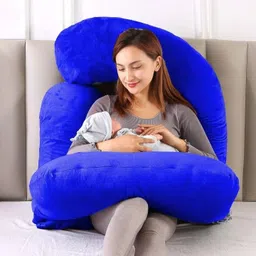 spento Polyester Fibre Solid Pregnancy Pillow Pack of 1 image 1