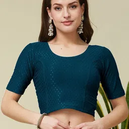 priyanka traders Round Neck Women Blouse-picture-35