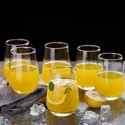 mdtrendz (Pack of 6) Tumbler for Whiskey Wine soda Lemonade Cocktail hot/Cold Glass Set Water/Juice Glass-picture-27