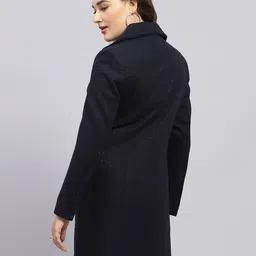 monte carlo Wool Blend Self Design Coat For Women image 2