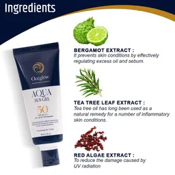 Oceglow Aqua Sun Gel SPF 50 PA+++ UVA & UVB Rays Protection-40 ml image 3