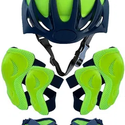 styrkr Protection Set Helmet Knee Guard,Elbow Guard,Palm Guard For Kids 6-15 YEARS_125 Skating Kit image 1