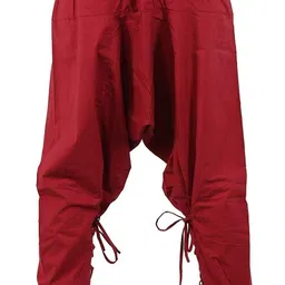 whitewhale Solid Cotton Men Harem Pants image 2