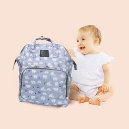 shopybucket Travel Backpack Designer Nappy Stroller Bag (Green)AS BABY image 2