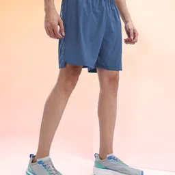 hrx by hrithik roshan Solid Men Blue Sports Shorts image 3