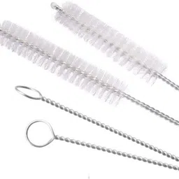 newvent (Pack of 4) Baby Straw Cleaning Long Brush | Sliver-White-picture-24