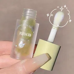 pluthera Crystal Lip Oil Hydrating Korean Lip Gloss for Women Long Lasting Pink Lip Gloss image 2