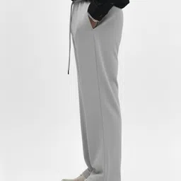 dockstreet Men Striped Grey Track Pants image 4