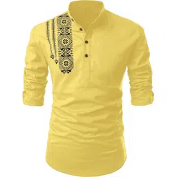 fashion marts Men Printed Cotton Blend Straight Kurta-picture-22