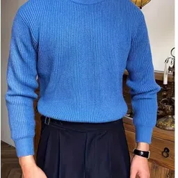 boom baam Men Full Sleeve Self Design Sweatshirt image 4