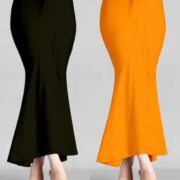 ALYNE COMBO-FISHTAIL-MUSTARD-BLACK Lycra Blend Petticoat-picture-19