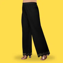 kiran impex Pack of 3 Women Straight Fit Multicolor Lycra Blend Trousers image 3