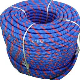 sahas Kernmantle Static Braided Rope 12mm (100Mtr) for climbing/rappelling/rescue Green with black tracer-picture-24
