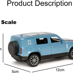 brightway toys Land Rover Defender 1:32 Scale Diecast Alloy Car Toy with Lights & Music image 5