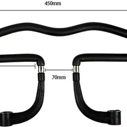 oshotto Stainless Steel Car Coat Hanger For Fiat Punto - Black Car Coat Hanger image 5