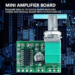 malati PAM8403 3W+3W mini 5 Volt DC Class D Stereo Amplifier board With Volume Control Electronic Components Electronic Hobby Kit image 2