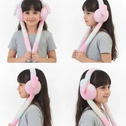 kidzoo Cute Jumping Rabbit Ear With Chuchu Sound Girl Boy EARMUFFS For Kids and Adults Ear Muff image 4