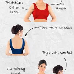 abhi U-Neck Women Blouse image 3