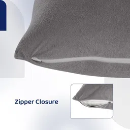 ag's active Plain Cotton Filled Zipper Standard Size Pillow Protector image 4