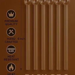 agnix Glass Oil Burner Pipe 6 inch Transparent Borosilicate Glass Inside Fitting Hookah Mouth Tip image 4