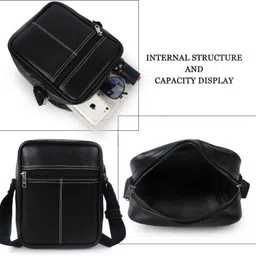 alison Black Men Sling Bag Men Sling Bag image 5