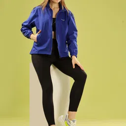 Dollar Lightweight Open Front Solid Women Wind Cheater image 5