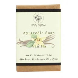 Body Bloom Natural Brown Ayurvedic Soap With Vanilla 78 gm image 2