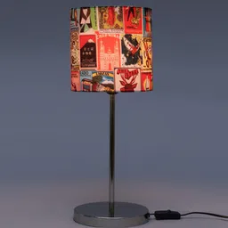 Multicolour Cotton Table Lamp by Green Girgit image 3