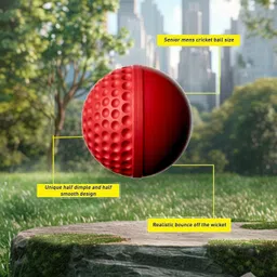 hk sports Swinga Hard Wind Swing Ball || Cricket Synthetic Ball image 3