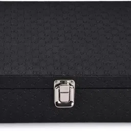 galaxy craft BWC6555_BLACK & GRAY_12_slots Watch Box image 2