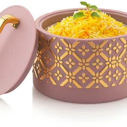nabhya Premium Insulated Hot Pot Casserole with Golden Handles & Decorative Pattern Serve Casserole-picture-22